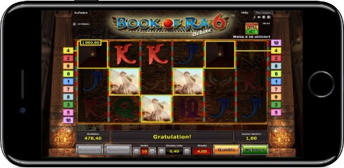 Giocabilità Mobile della Book of Ra 6 Deluxe Slot